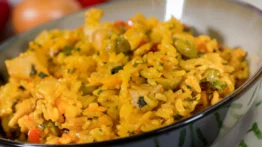 Una receta práctica: arroz con pollo