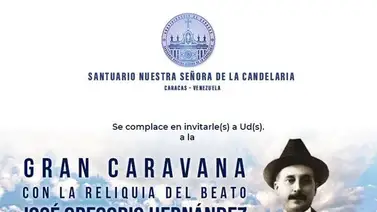 Realizarán caravana con la reliquia de José Gregorio Hernández Realizarán caravana con la reliquia de José Gregorio Hernández