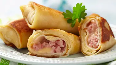 Crepes de jamón y queso Crepes de jamón y queso