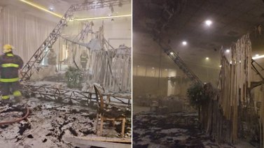 Boda termina en incendio por explosión de pirotecnia
