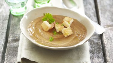 Entrada: crema de lentejas