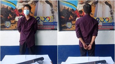 Arrestan a sujeto que pretendía agredir a su madre con un machete