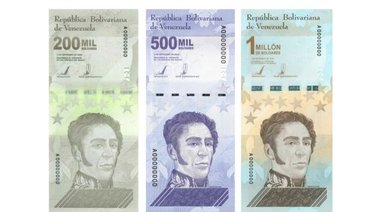 Billetes de un millón y 500 mil bolívares son los más buscado