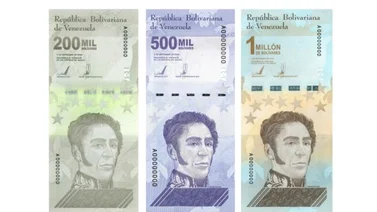Billetes de un millón y 500 mil bolívares son los más buscado