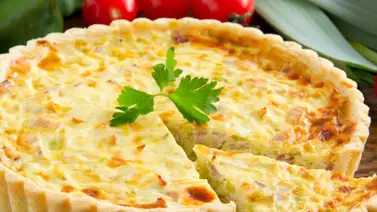 Tarta o quiche de ajoporro Tarta o quiche de ajoporro