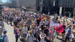 Protestan en Alemania contra las restricciones por COVID-19