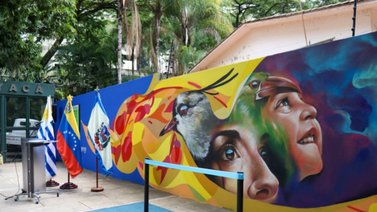 Inaugurado el mural “Uruguay al Natural” del parque Boyacá en Chacao