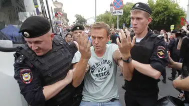 Varios periodistas son detenidos en protestas realizadas en Moscú Varios periodistas son detenidos en protestas realizadas en Moscú