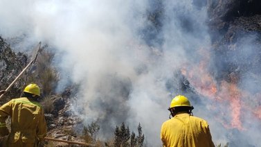 Incendio en los Andes de Perú abarca 2.200 hectáreas