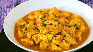 Pollo al curry en solo 10 minutos