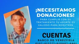 Servicio Público: Jeremy Gómez solicita ayuda para su tratamiento