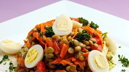 Nutritiva ensalada de lentejas