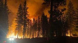 Humo de incendios forestales en el oeste de EEUU llega a ambos extremos del país