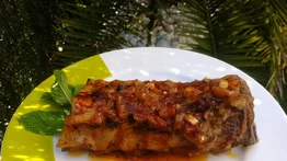 Plato principal: costillas en salsa barbecue