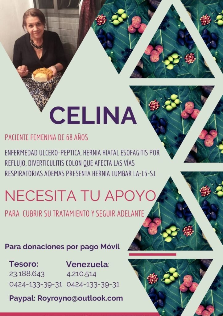 Servicio Público: Celina necesita de tu apoyo para costear tratamiento
