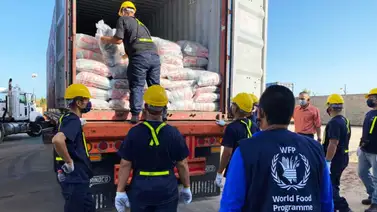 Programa Mundial de Alimentos hace primer envío para plan escolar Programa Mundial de Alimentos hace primer envío para plan escolar