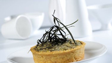 Tarta de berenjenas moradas al horno