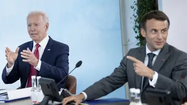 Biden muestra sintonía con Macrón y califica la UE de "dinámica y fuerte" Biden muestra sintonía con Macrón y califica la UE de "dinámica y fuerte"