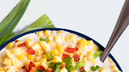 Rica cazuela de pollo con crema de jojoto
