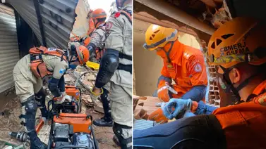 Desplome de un edificio de Río de Janeiro causa un muerto y tres heridos Desplome de un edificio de Río de Janeiro causa un muerto y tres heridos