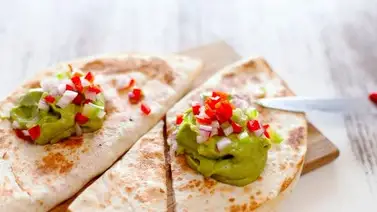 Quesadillas rellenas con guacamole Quesadillas rellenas con guacamole
