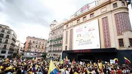 Colombianos protestan en España "contra la represión policial" en su país (+Vídeo y fotos)