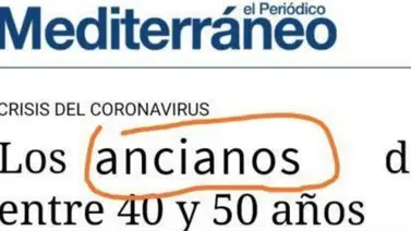 Medio llama "ancianos" a personas de 40 y 50 años y desata polémica Medio llama "ancianos" a personas de 40 y 50 años y desata polémica