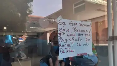 Denuncian vacunación solo para personas de tercera edad con Carnet de la Patria en Carabobo (+Video) Denuncian vacunación solo para personas de tercera edad con Carnet de la Patria en Carabobo (+Video)