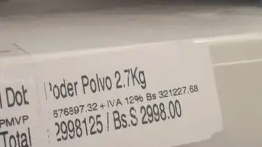 Etiquetas de precios en bolívares pasan a la historia Etiquetas de precios en bolívares pasan a la historia
