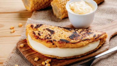 Tradicional receta de cachapa criolla