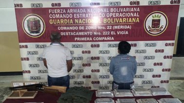 GNB incauta 64 kilos de cocaína en El Pinar de Mérida