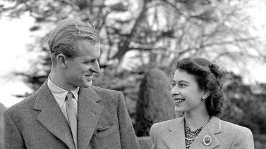 Felipe de Edimburgo e Isabel de Inglaterra, un amor real