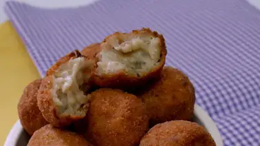 Croquetas de berenjena rellenas de queso Croquetas de berenjena rellenas de queso