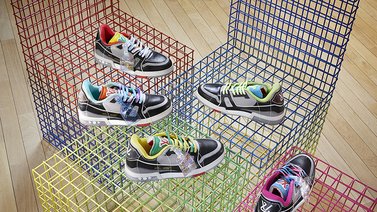 Zapatillas masculinas Trainer Upcycling de Louis Vuitton
