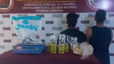 Capturados por ocultar marihuana dentro de paquetes de harina de maíz en Táchira