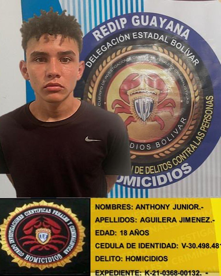 Detienen a primo y dos hombres por el asesinato de Alyamil Torres en Bolívar