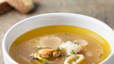 Sopa picante de pescado, para compartir