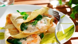 Crepes salados con tres diferentes rellenos