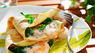 Crepes salados con tres diferentes rellenos Crepes salados con tres diferentes rellenos