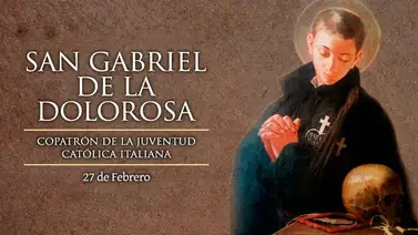 Hoy es la fiesta de San Gabriel de la Dolorosa, copatrono de la juventud católica italiana Hoy es la fiesta de San Gabriel de la Dolorosa, copatrono de la juventud católica italiana
