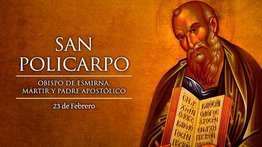 Hoy se conmemora a San Policarpo, Obispo y Mártir