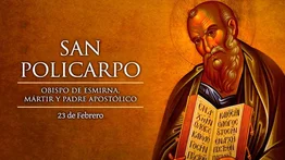 Hoy se conmemora a San Policarpo, Obispo y Mártir