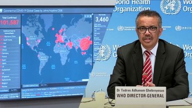Contagios mundiales COVID se redujeron 50 %, según la OMS