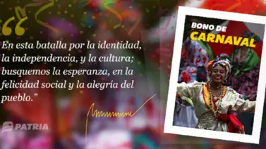 Sistema Patria inicia entrega del Bono de Carnaval Sistema Patria inicia entrega del Bono de Carnaval