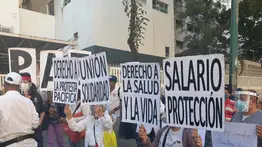 Trabajadores de la salud protestan en el Hospital J.M. de los Ríos (+Video)