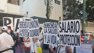 Trabajadores de la salud protestan en el Hospital J.M. de los Ríos (+Video)