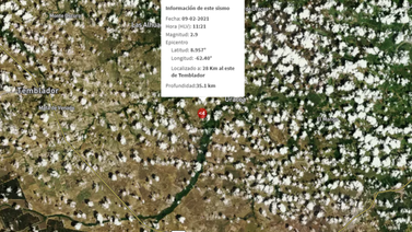 Funvisis registró sismo de 2.9 grados de magnitud en Temblador