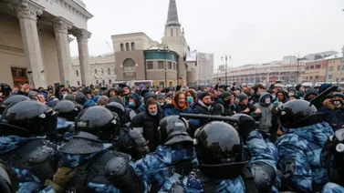 Más de 1.500 detenidos en protestas para liberación del líder opositor ruso Alexéi Navalni