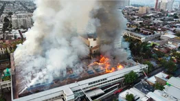 Registran incendio en el Hospital San Borja Arriarán de Santiago de Chile (+Fotos y video)