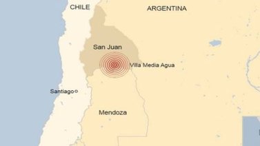 Terremoto de magnitud 6.4 sacude a Argentina (+Video)